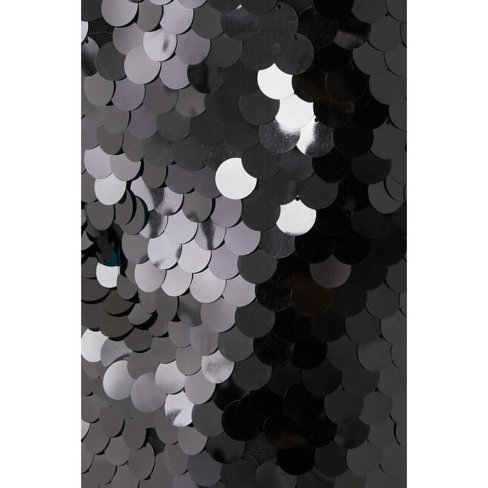 SIMON MILLER Sequin Dizzy Party Mini Skirt Mid Rise Lined Black Size 10 - Picture 5 of 13